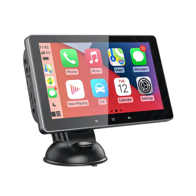 Portable Navigation System with CarPlay and Android Auto | 7 inches | Bluetooth | FM transmitter | AUX