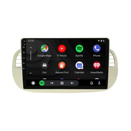 Navigation for Fiat 500 | Full Touch | Carplay | Android | DAB | Bluetooth | White | XR4