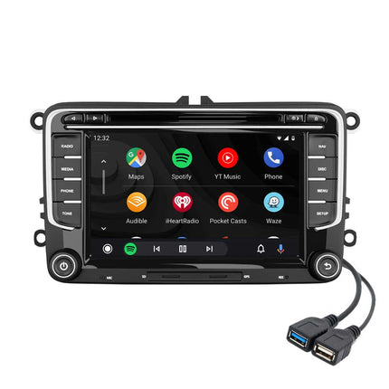 Nawigacja dla VW Seat i Skoda 7" | Carplay Wireless | Android Auto | DAB+ | 64 GB